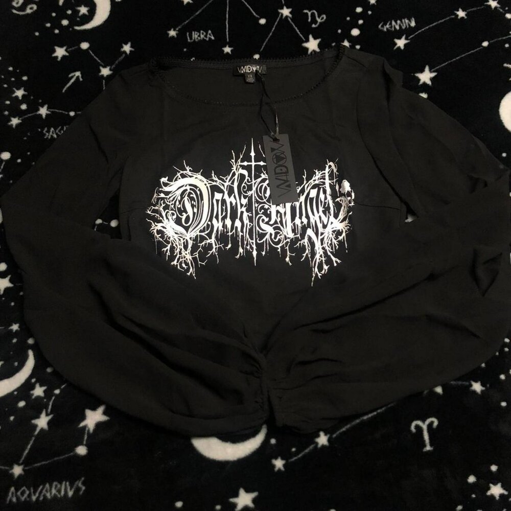 Dolls Kill Angel of Death Sleeve Top